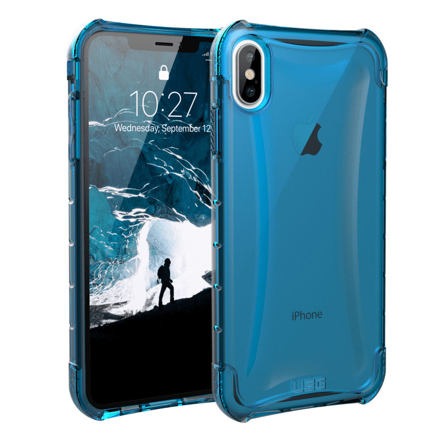 UAG Blue/Clear (Glacier) Plyo, iPhone Xs Max